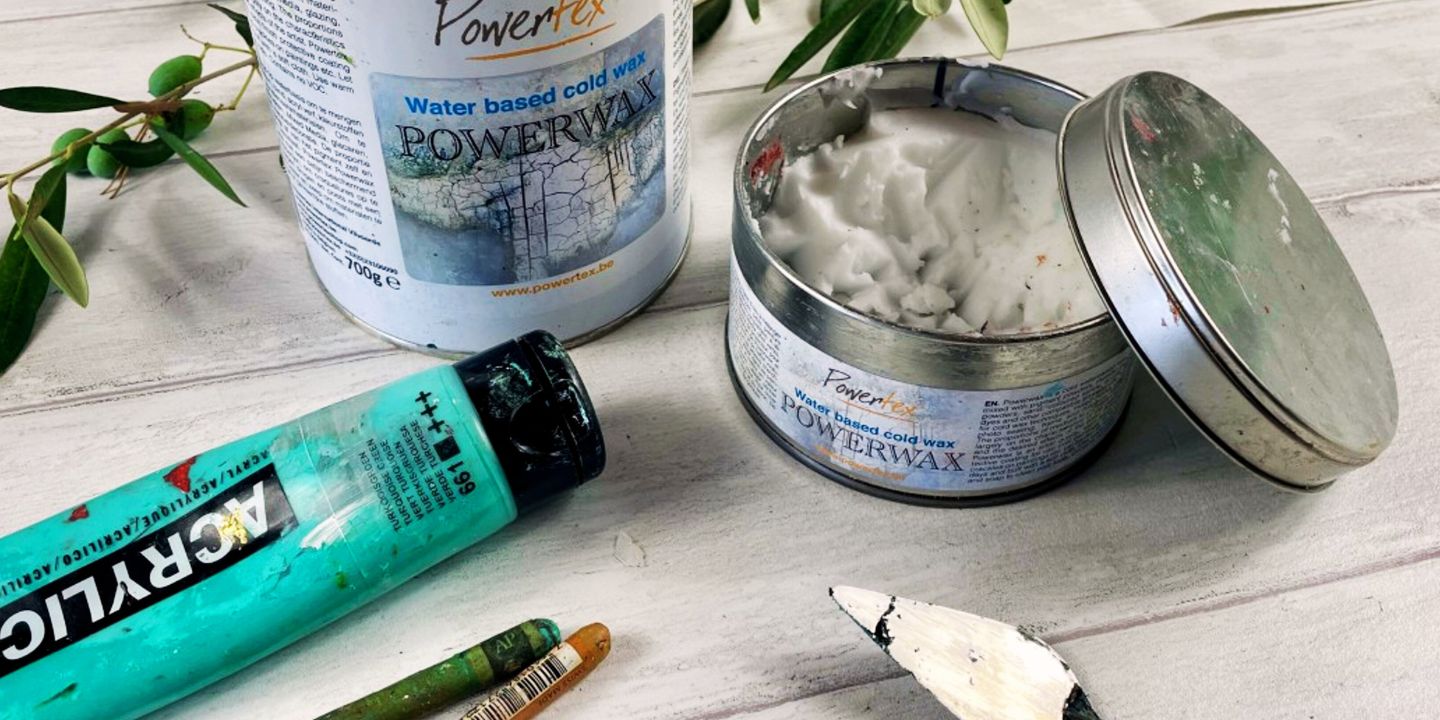 Painting with Powerwax and acrylics